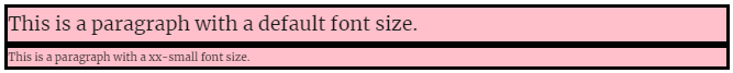 font-size: smaller;