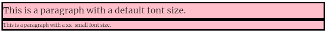 font-size: xx-small;
