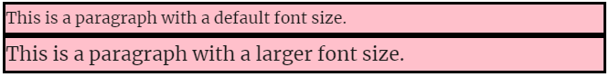 font-size: larger;