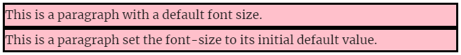 font-size: initial;