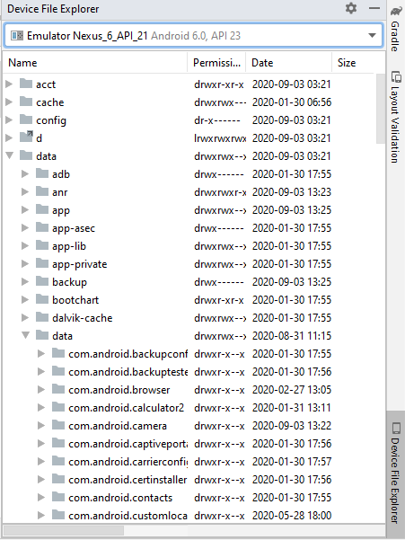 Device File Explorer Expand